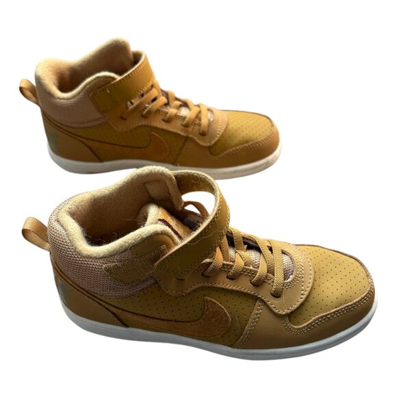 Nike Court Borough Mid Brown High Top Sneaker Shoes Size 2.5Y Younger Kids - Picture 7 of 12